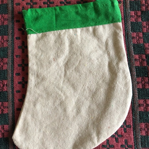 Handcrafted Primitive Christmas Stocking “Snowman” - Picture 3 of 3